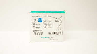 Braun 4251628-02 Introcan Safety 22G x 1inch - Box of 50